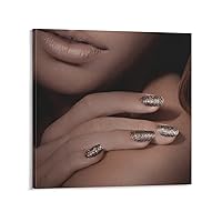 Posters Fashion Nail Care Poster Beauty Spa Decoration Poster Beauty Salon Poster Nail Salon (4) Canvas Painting Posters And Prints Wall Art Pictures for Living Room Bedroom Decor 28x28inch(70x70cm)