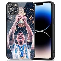 ZERMU for iPhone 11 Pro Case, Soft Shockproof Crystal Acrylic Full Protection TPU Shock Absorption Bumper Cover Case for iPhone 11 Pro, Sports Lione%l Mess%i Soccer-10-Argentina Flag