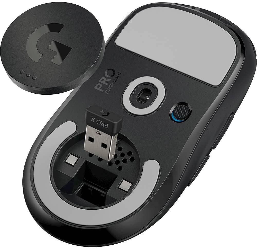 Logitech G PRO X Superlight Wireless Gaming Mouse - Black (Renewed)