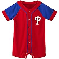 Outerstuff MLB Unisex-Baby Newborn & Infants 0-24 Months Little Slugger Onesie Bodysuit Romper