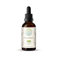 Bitter Melon B60 Alcohol-Free Herbal Extract Tincture, Wildcrafted (African Cucumber, Momordica Charantia) Dried Fruit (2 fl oz)
