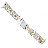 Ewatchparts WATCH BAND BRACELET COMPATIBLE WITH BREITLING COCKPIT CROSSWIND WATCH 22MM 5 LINK TWO TONE
