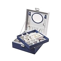 Jewelry Box, with Portable Travel Jewelry Organizer and Removable Necklaces Hooks, Watch Cubes, Covered Compartment, Gift for Loved Ones