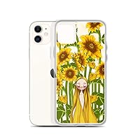 iPhone 11 Case Sunflowers Flowers Women Floral Case Shockproof Slim Flexible Soft TPU Full Protective Clear Thin Phone Cover Cases with Art Design for Sunflower Floral iPhone 11