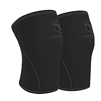Iron Bull Strength 7mm Knee Sleeves (Pair) for Weightlifting & Powerlifting (USPA, IPL, IWF & USAW Approved) | High-Performance Knee Compression Support For Squats, Weight Lifting - Men and Women