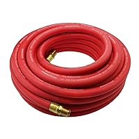 Goodyear 12709 Red Rubber Air Hose 1/2-Inch x 50-Feet 250 PSI