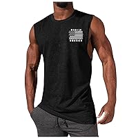 Mens Shirts Summer Sleeveless Beach Tank Tops Hawaiian Holiday Crew Neck Sweatshir Shirt Workout Gym Clothes
