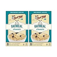 Bobs Red Mill Organic Instant Oatmeal Classic 16 Packs (2 Box Bundle)