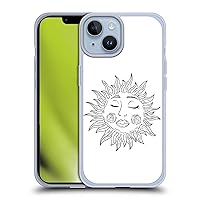 Officially Licensed Haroulita Sun Celestial Tattoo Soft Gel Case Compatible with Apple iPhone 14 and Compatible with MagSafe Accessories