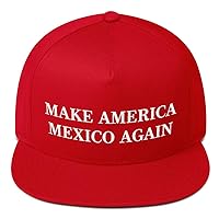 Make America Mexico Again Hat (Embroidered Snapback Cap) Funny MAGA Parody, Mexican Wall Trump Gag Gift