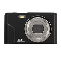 Mini Compact Pocket Camera, 48MP Eye Protection Display Portable Digital Camera 1080P Video Output Automatic Focusing for Photography (Star Black)