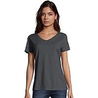 Hanes Women’s Perfect-T Short Sleeve V-Neck T-Shirt