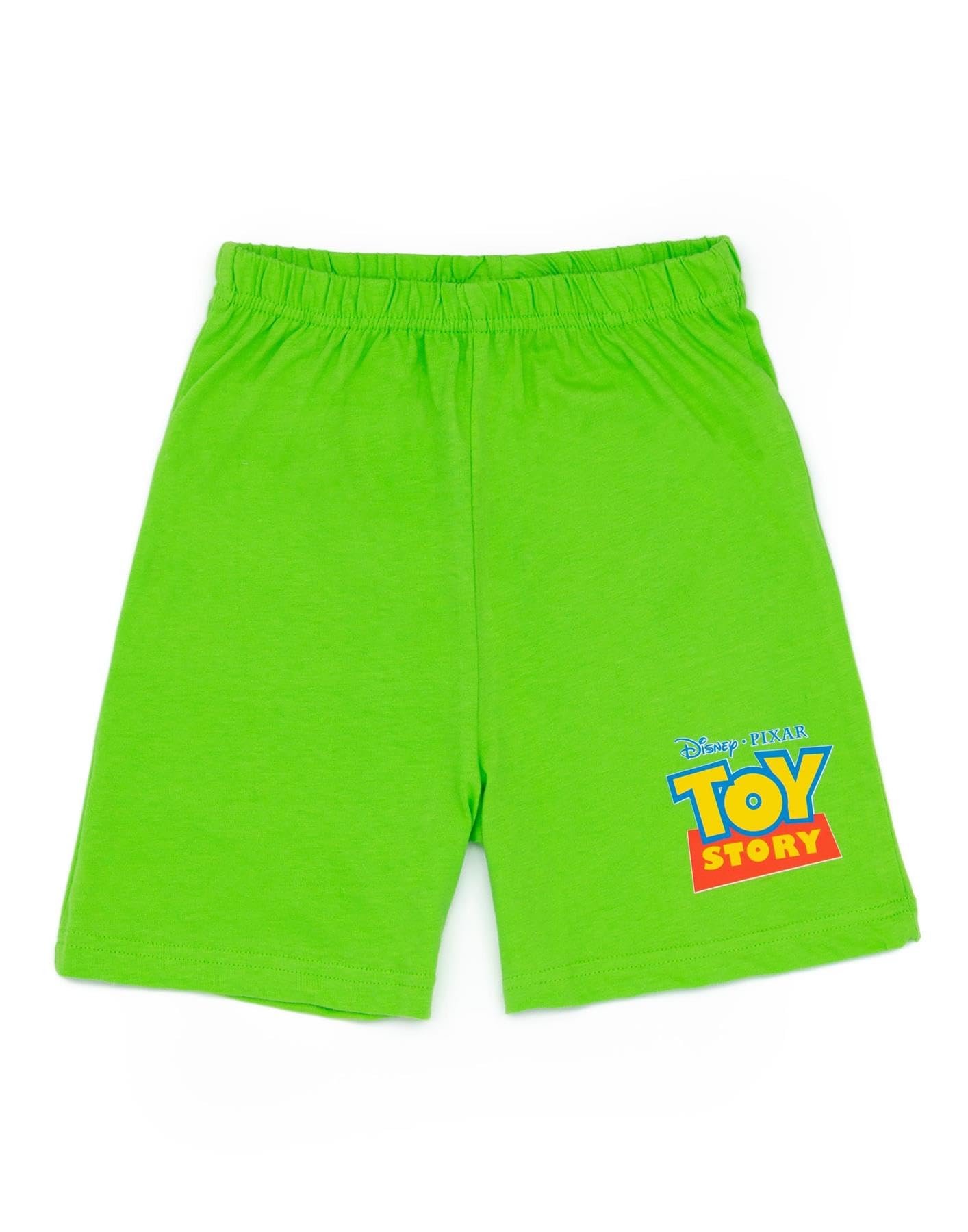 Disney Toy Story Boys Pyjama Set | Kids Buzz Lightyear Hero T-Shirt & Shorts PJs Loungewear | Movie Nightwear Pajama Gift