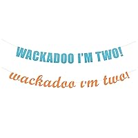 Wackadoo I'm Two! banner - Second Birthday, Happy 2nd Birthday, Bluey theme birthday party Hanging letter sign (Customizable)