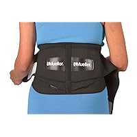 Mueller Sport Care Adjustable Back Brace with Lumbar Pad One Size [255] 1 Each (Pack of 2)