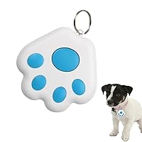 GPS for Dogs, Item Finders, Mini Cat Paw Shaped Dog GPS Tracking Device, Cat Collar Tracking Locator, Intelligent Anti-Lost Device for Pets Kids Key Luggage Wallet (Blue)
