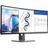 Dell U3417W FR3PK 34-Inch QHD Ultra Wide 1440p Screen Led-Lit Monitor, Single