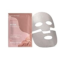 Patchology SmartMud Detox No Mess Mud Facial Sheet Mask - Men & Women Face Masks Skincare Sheet for Brightening, Moisturizing & Hydrating Skin in 5 Minutes - Best Face Sheets Moisturizer (1 Count)