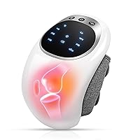 Kullre Knee Massager, Cordless Knee Massager with Multi-Function Screen, Physical Heating and Vibration Function, Best Gift for A Comforting Massage