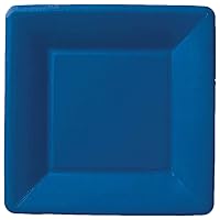 Boston International, Plates Classic Linen Dark Blue 7 Inch, 8 Count