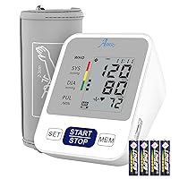 Blood Pressure Monitor, Blood Pressure Machine for Home Use, Annsky Accurate&Easy-to-Use Bp Monitor with Dual User Memories & Adjustable Cuff, Gifts for Women Men