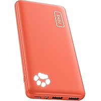 INIU Portable Charger, USB C Slimmest Triple 3A High-Speed 10000mAh Phone Power Bank, Flashlight External Battery Pack Compatible with iPhone 13 12 11 X Samsung S21 S20 Google LG iPad, etc (Orange)