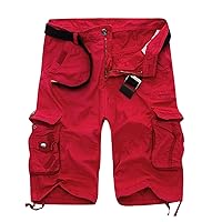 Mens Cargo Shorts Men's Solid Cotton Summer Fashionable Men's Pants Shorts for Men Mens Shorts Mens Cargo Shorts Men