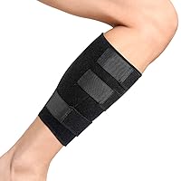 Calf Brace, Shin Splint Compression Sleeve, Adjustable Shin Splint Support for Torn Calf Muscle and Shin Splint Pain Relief, Calf Compression Sleeve for Swelling, Edema, Hiking, Training