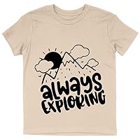 Always Exploring Kids' T-Shirt - Adventure Design Stuff - Cute Adventure Baby Clothing