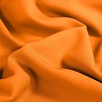 Delaney Orange Polyester Gabardine Fabric by The Yard for Suits, Overcoats, Trousers/Slacks, Uniforms - 10056