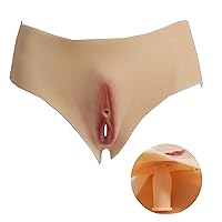 BIMEI Men’s Underwear Gaff Briefs Fake Vagina Silicone Pants Crossdresser Suit Transgender CD Sissy Panties #12