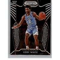 2019-20 Panini Prizm Draft #8 Coby White RC Rookie North Carolina Tar Heels Basketball Trading Card