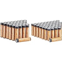 AmazonBasics Alkaline Battery Combo Pack | AA 48-Pack, AAA 36-Pack (May Ship Separately)