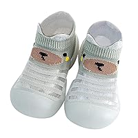 Children First Antislip Shoes Socks Shoes Todller Shoes Children Fleece Warm Cute Prints Floor Slipper Booties