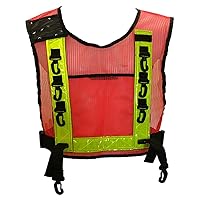 MAGID 3539R Infinity High-Visibility Safety Vest, Standard, Orange