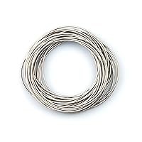 Guitar String Spring Bracelets Silver Stainless Steel Stackable Set Layered Thin