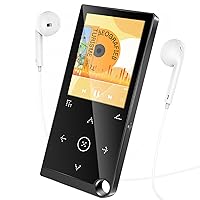 80GB MP3 Player, Music Player with Bluetooth, with A High-Capacity Battery Inside, with FM Radio/E-Book Reading/HD Speaker/Alarm Clock，for Sport-Contains Earphones