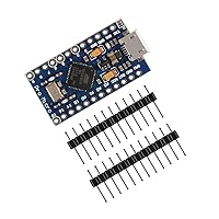 AITRIP Pro Micro ATmega32U4 5V/16MHz Module Board with 2 Row pin Header Compatible with arduino Leonardo Replace ATmega328 Pro Mini (1 PCS)