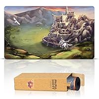 Minas Tirith (Stitched) - LOTR Lord of The Rings - Compatible with Magic The Gathering Playmat - Play MTG, YuGiOh, TCG - Original Play Mat Art Designs & Accessories