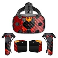 MightySkins Carbon Fiber Skin for HTC Vive Full Coverage - Love | Protective, Durable Textured Carbon Fiber Finish | Easy to Apply, Remove, and Change Styles | Made in The USA