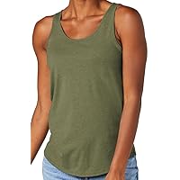 Women's Relaxed-Fit Triblend Yoga Tank Top