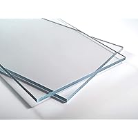 Acrylic Sheet A4 (297mm x 210mm / 11,69'' x 8,26'') 3mm Thick, Plastic Panel Plate for Model Building, Home, House and Garden, Font Colour:Clear