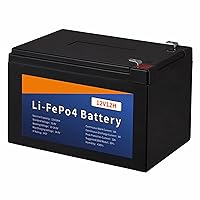 12V 12Ah Deep Cycle Battery, Lifepo4 Battery,Maintenance-Free Battery Built in BMS,Deep Cycle Rechargeable Lithium Battery,for Golf & Mobility Scooters