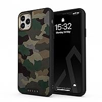 BURGA Phone Case Compatible with iPhone 11 PRO - Military Army Green Camo Camouflage- Cute But Tough with CloudGuard 2-in-1 Defense System - Luxury iPhone 11 PRO Protective Scratch-Resistant Hard Case