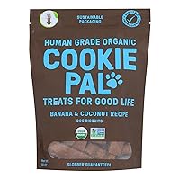 CookiePal Organic Banana and Coconut Recipe Dog Biscuits, 10 oz.