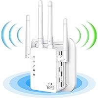 2024 WiFi Extender - Wireless Signal Repeater Booster up to 9800 sq.ft - 1200Mbps Wall-Through Strong WiFi Booster-Dual Band 2.4G and 5G - 4 Antennas 360 Degree Full Coverage