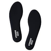 Memory Foam Insoles for Women, Replacement Shoe Inserts for Work Boot, Running Shoes, Hiking Shoes, Sneaker, Cushion Shoe Insoles Shock Absorbing for Foot Pain Relief, Comfort Inner Soles Black US 8.5