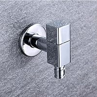 Faucet Solid Brass Washing Machine Faucet Outdoor Faucet 1/2 Water Inlet with 3/4 Threaded Outlet Wall-Mounted Faucet