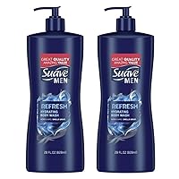 Men Body Wash Refresh Fragrance Liquid Body Wash and Shower Gel, 28 oz - 2 PACK
