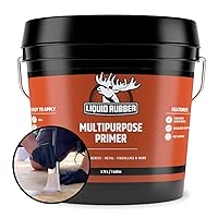 Liquid Rubber Multi-Purpose Primer - Use on Concrete and Wood, Water-Based Non-Toxic and Fast Drying, Easy to Apply, 1 Gallon